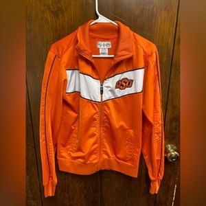 Oklahoma State University Embroidered SIMS Womens Track Jacket Size XL Cowboys